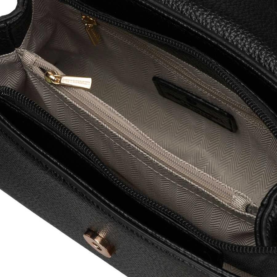 Maža moteriška „Peterson“ crossbody rankinė iš ekologiškos odos, juoda