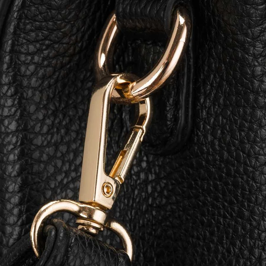 Maža moteriška „Peterson“ crossbody rankinė iš ekologiškos odos, juoda