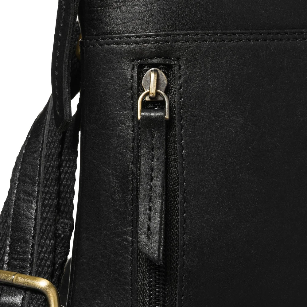 Maža vyriška odinė crossbody rankinė Peterson, ruda AX22