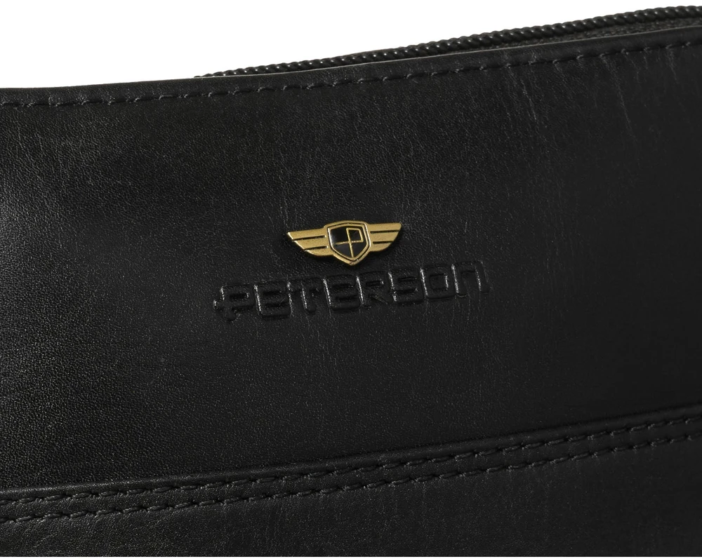 Maža vyriška odinė crossbody rankinė Peterson, ruda AX22