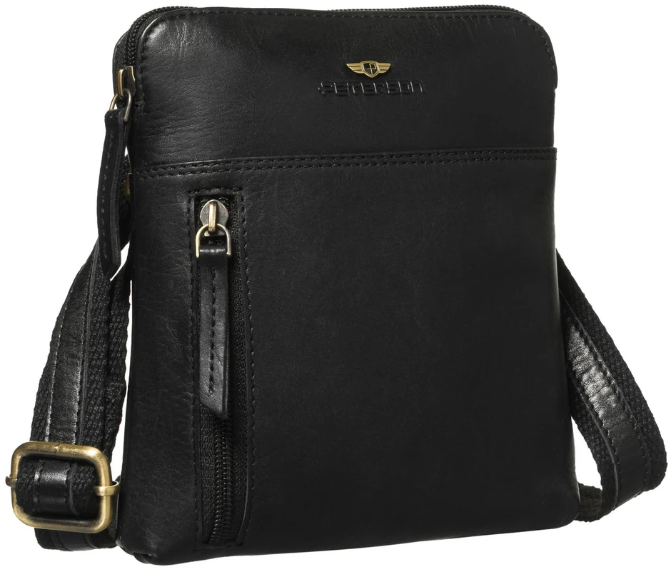 Maža vyriška odinė crossbody rankinė Peterson, ruda AX22