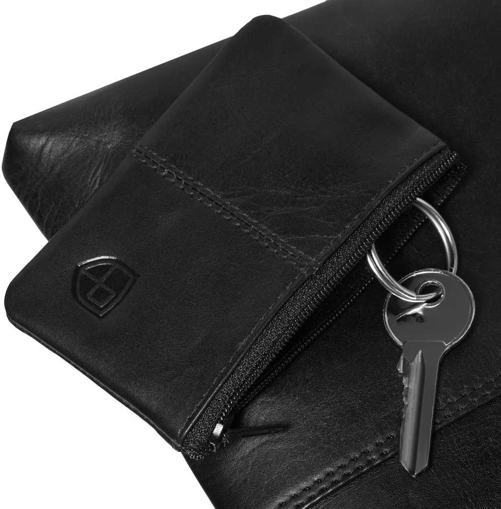 Maža vyriška odinė crossbody rankinė Peterson, ruda AX22