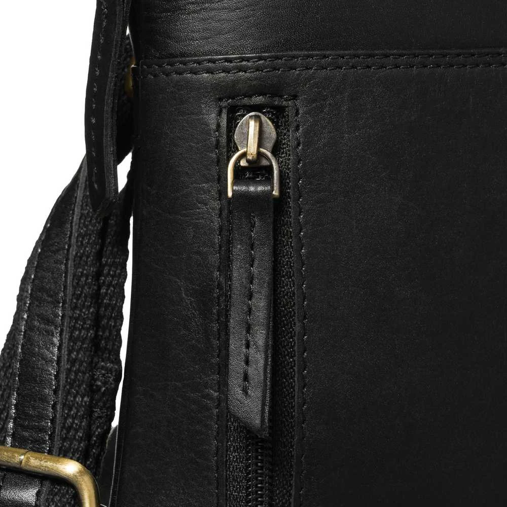 Maža vyriška odinė crossbody rankinė Peterson, ruda AX22