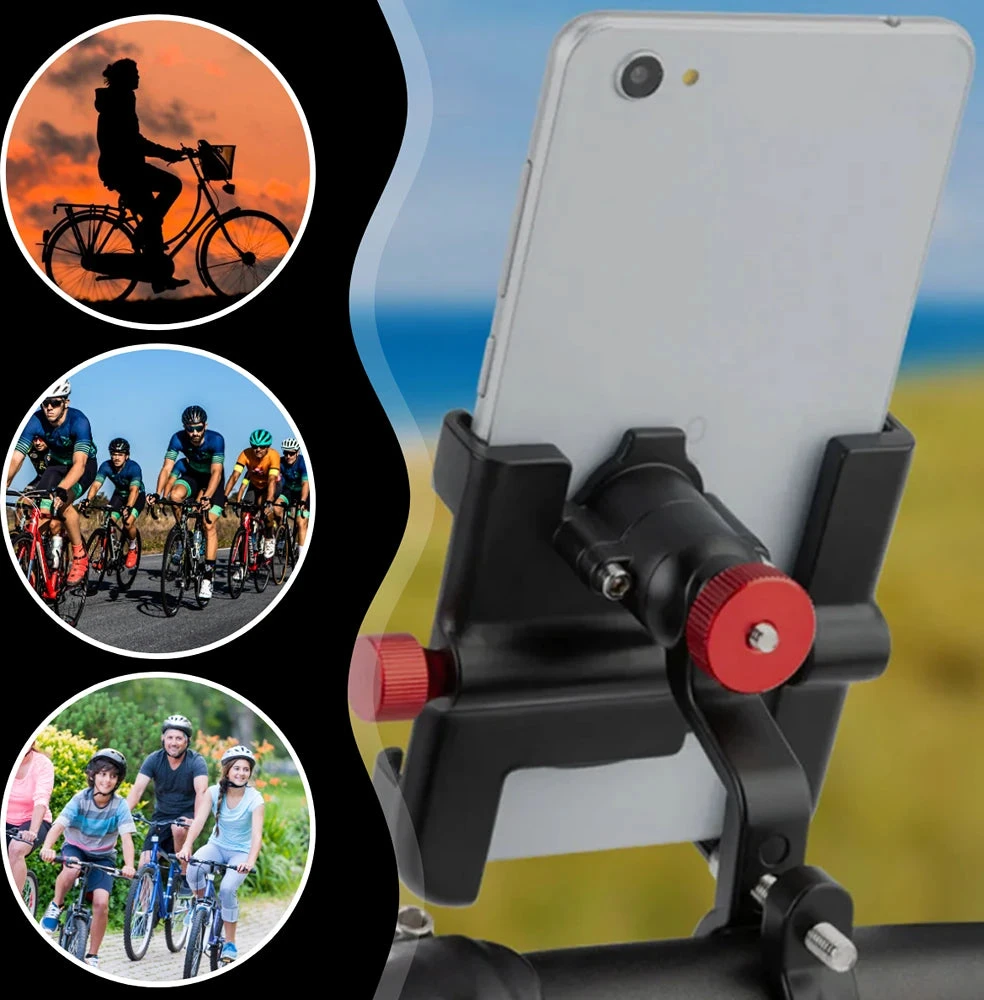 Metalinis telefono laikiklis ant vairo, 360° D18