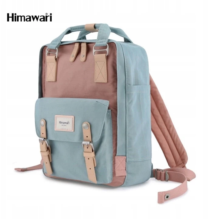 Himawari 188L-1 14 colių nešiojamojo kompiuterio kuprinė (rožinė-mėlyna)