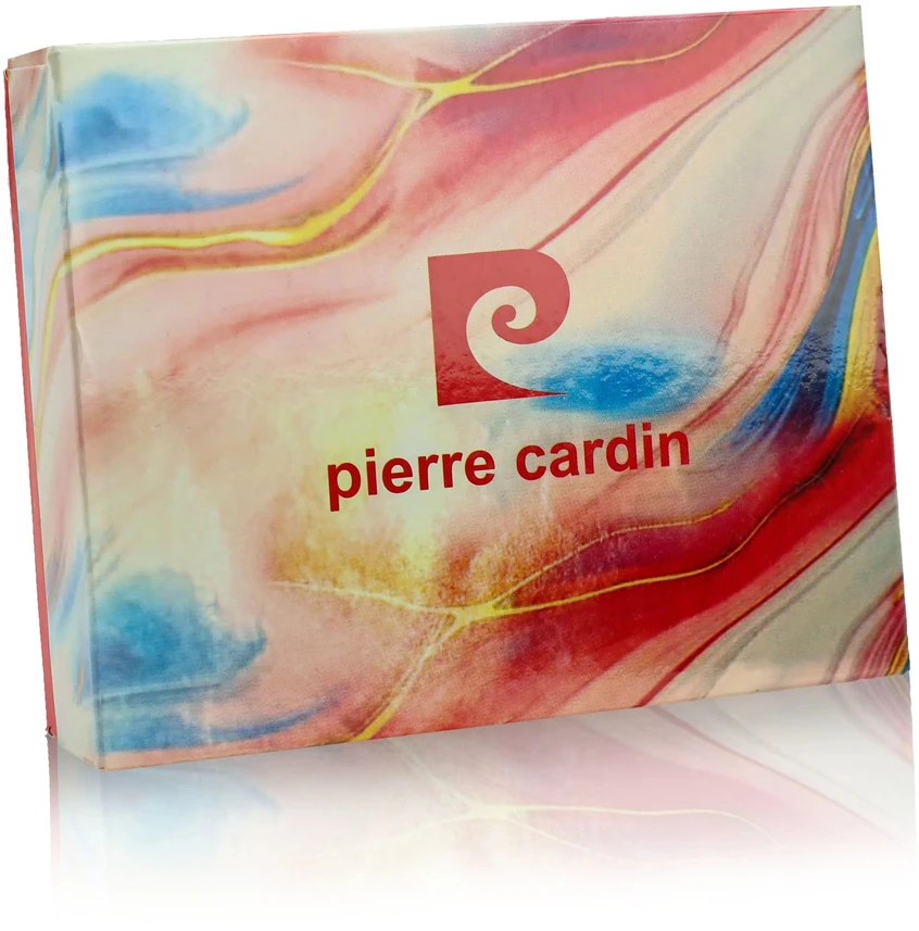 Moteriška odinė piniginė su RFID Pierre Cardin, raudona D40336