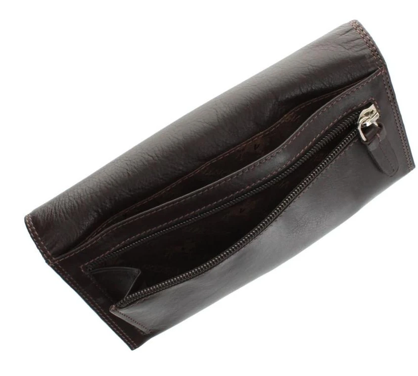 Moteriška odinė piniginė Visconti HT35 Choc, ruda