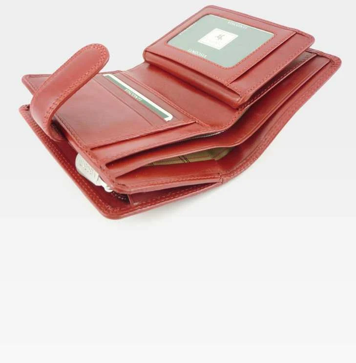 Moteriška odinė piniginė Visconti MZ11 red, raudona