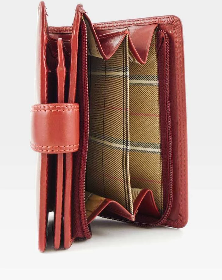 Moteriška odinė piniginė Visconti MZ11 red, raudona