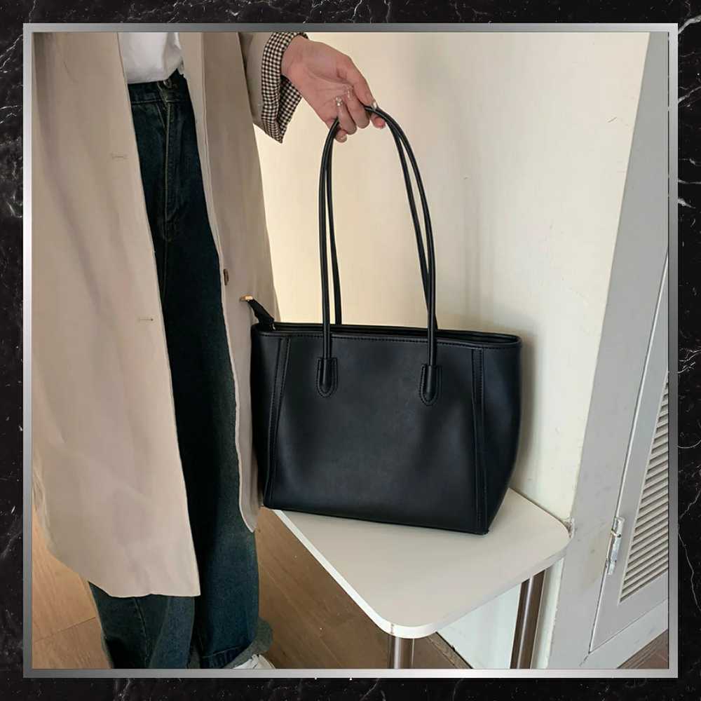 Moteriška odinė rankinė BAD&BAGS, juoda