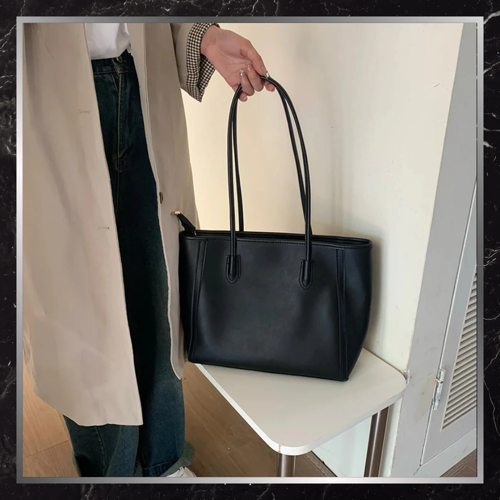 Moteriška odinė rankinė BAD&BAGS, juoda