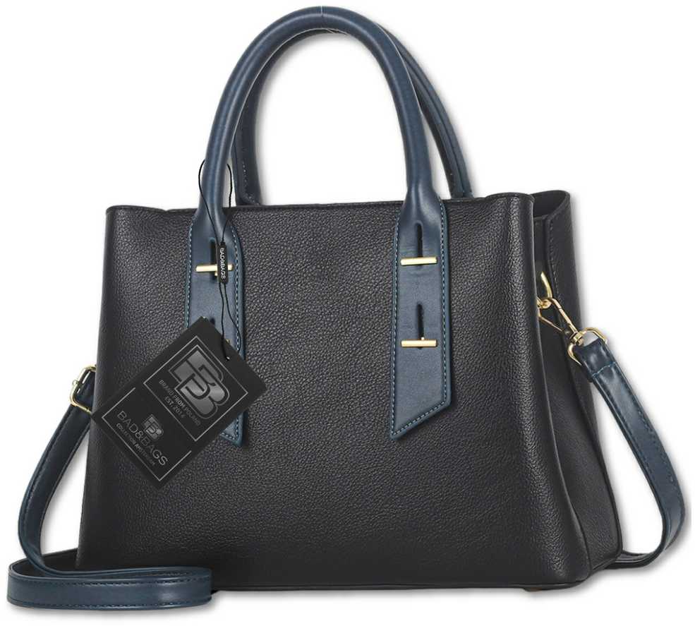 Moteriška odinė rankinė BAD&BAGS, juoda