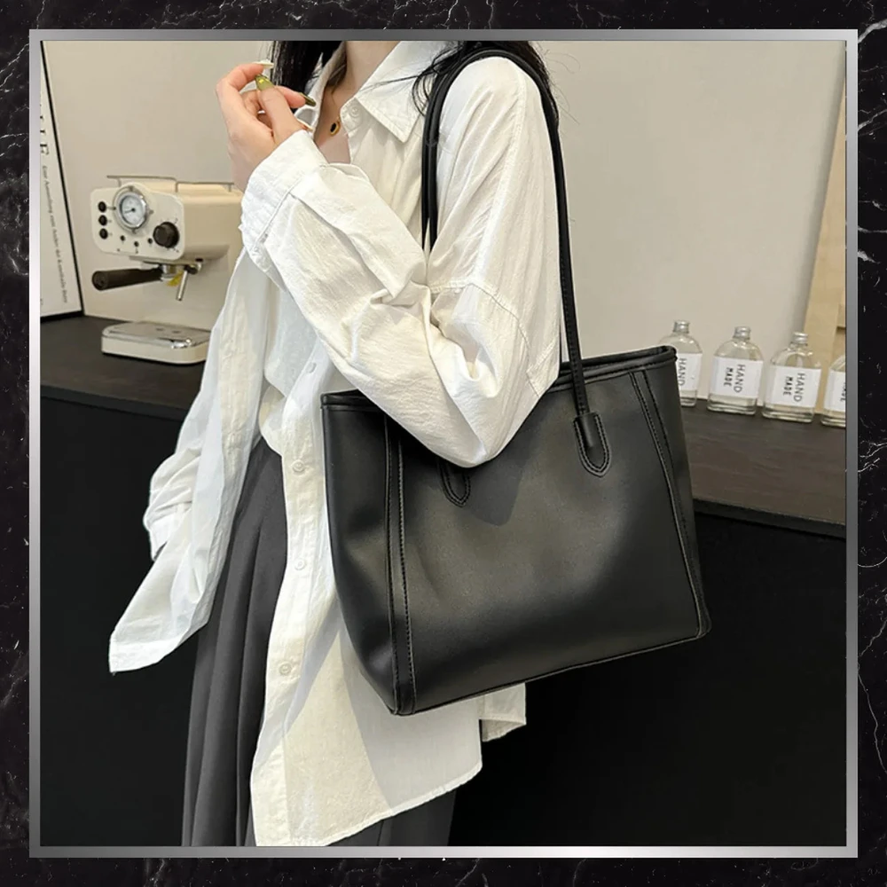Moteriška odinė rankinė BAD&BAGS, juoda