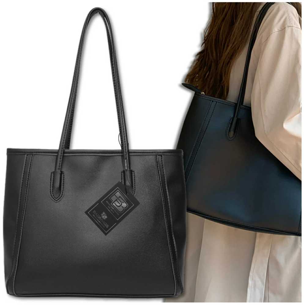 Moteriška odinė rankinė BAD&BAGS, juoda