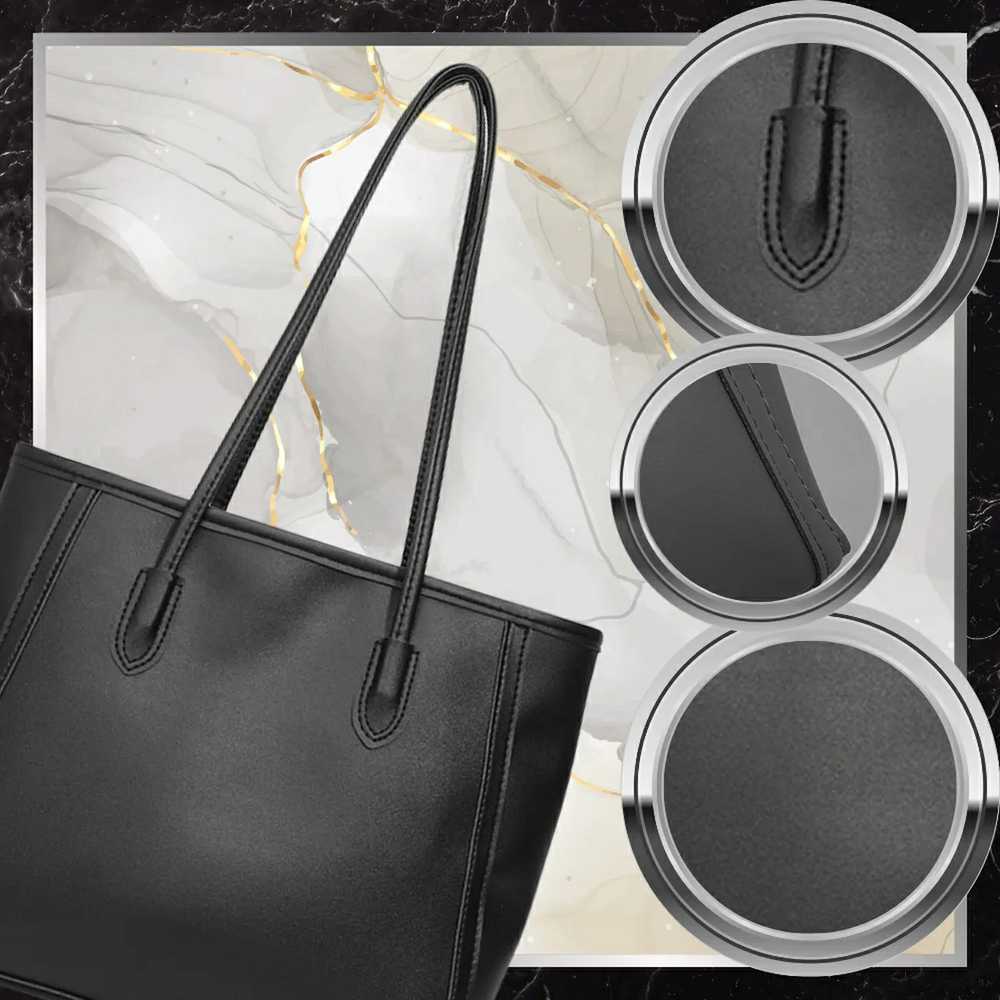 Moteriška odinė rankinė BAD&BAGS, juoda