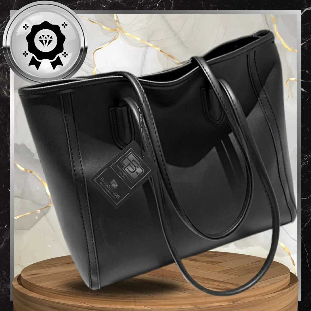Moteriška odinė rankinė BAD&BAGS, juoda