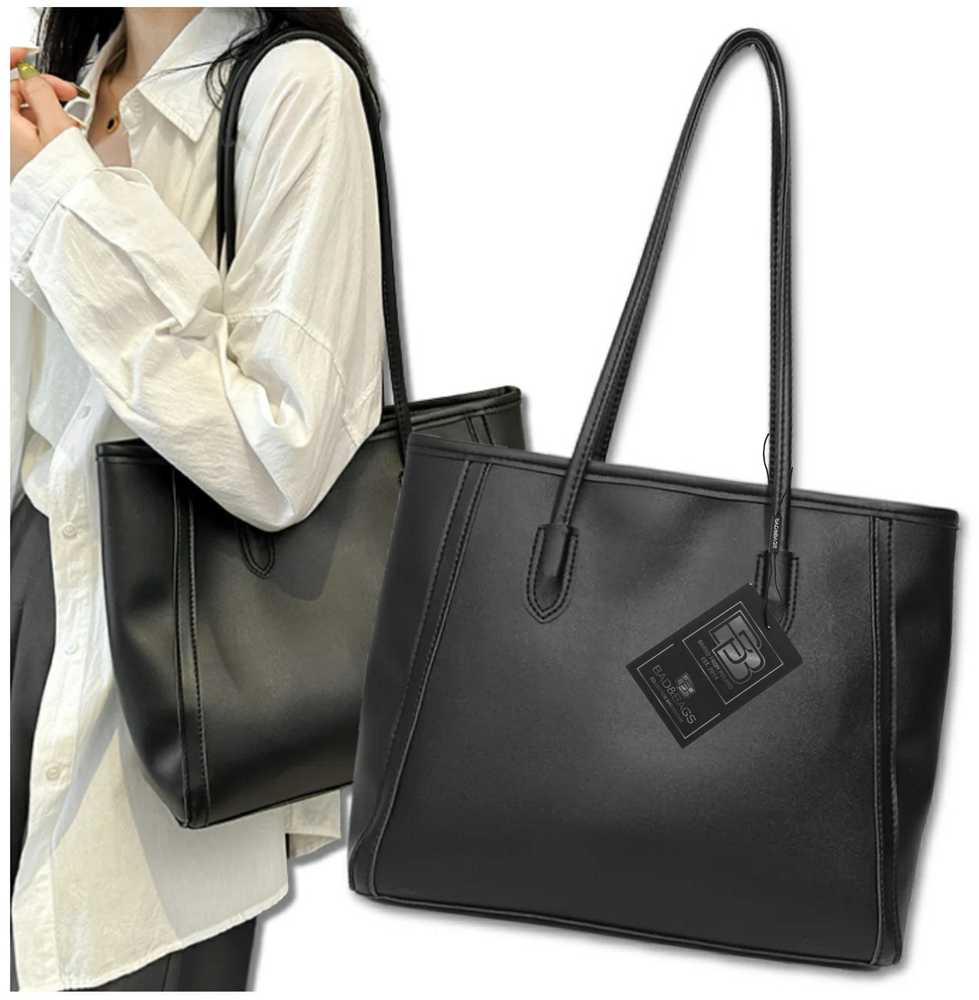 Moteriška odinė rankinė BAD&BAGS, juoda