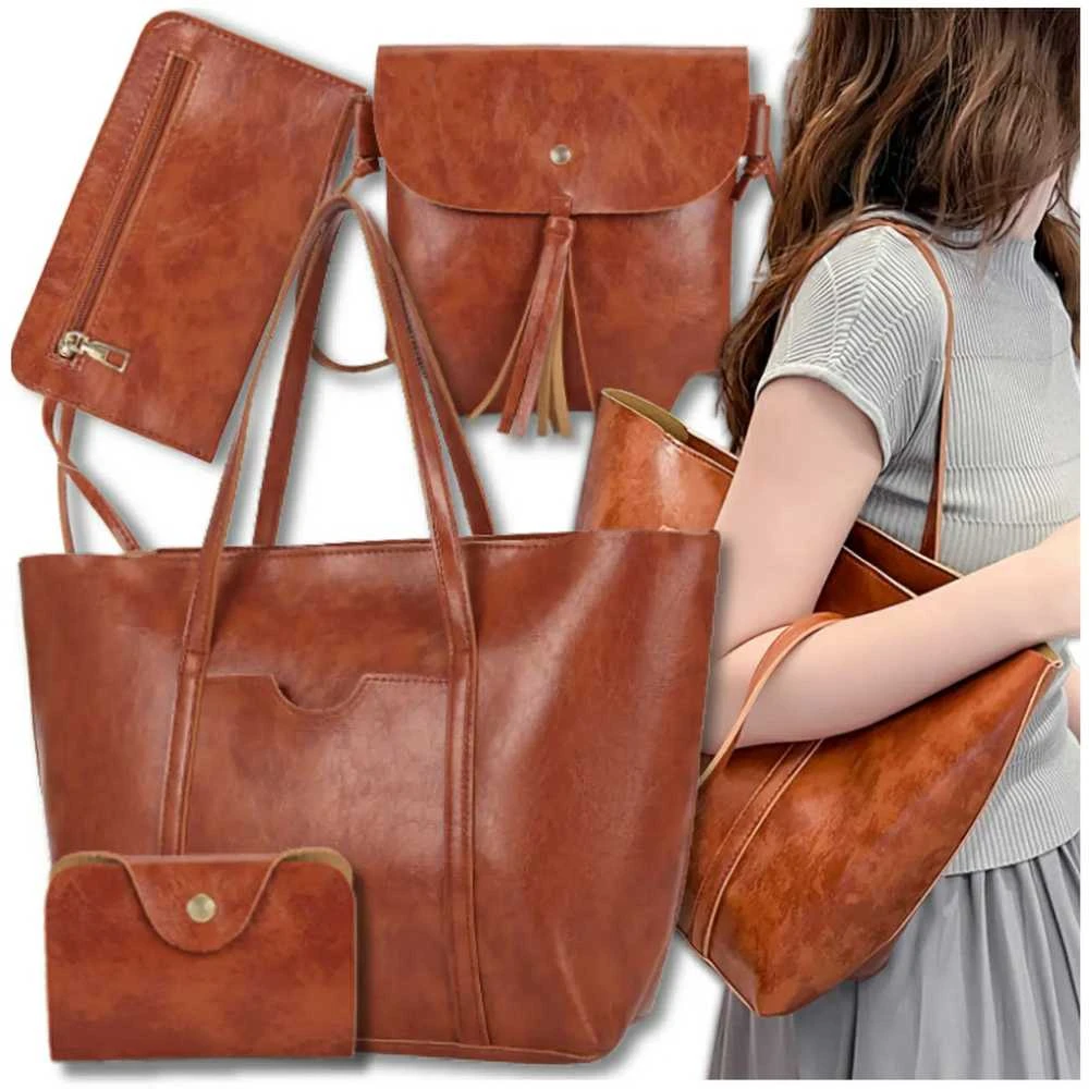 Moteriška odinė rankinė BAD&BAGS, ruda