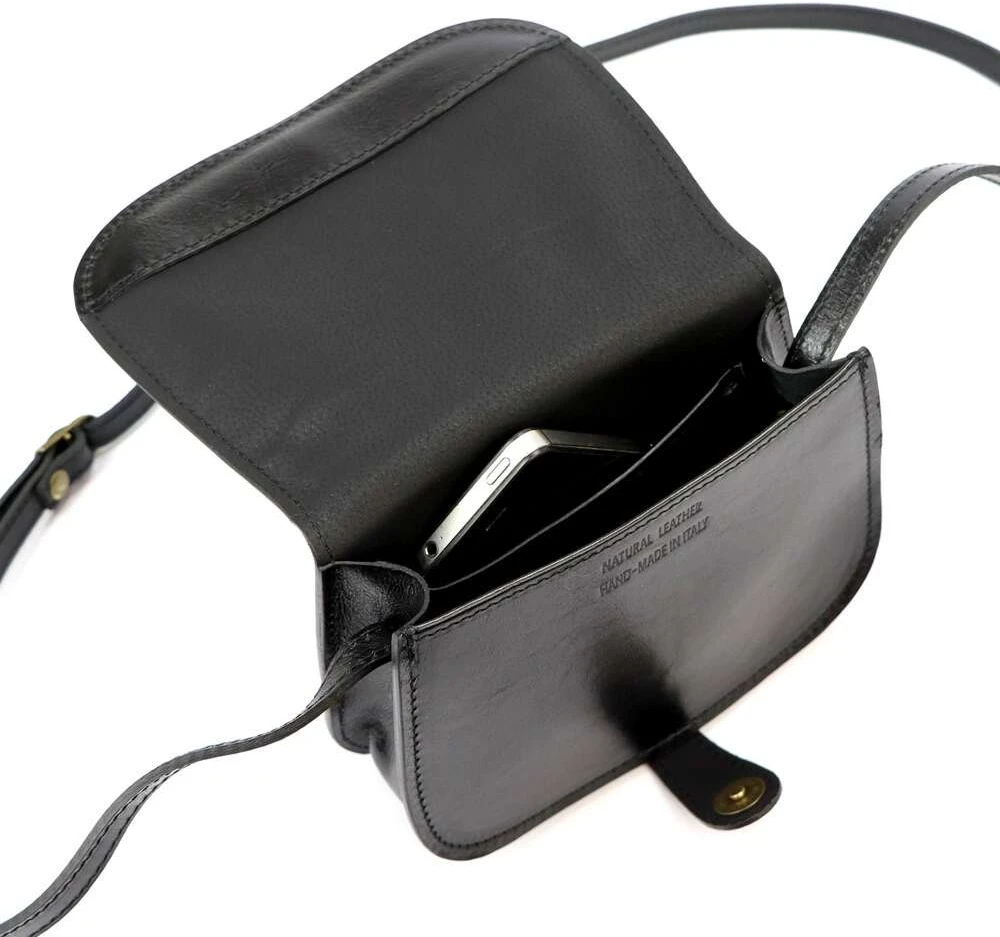 Moteriška odinė rankinė Florence ART. 882, juoda, crossbody