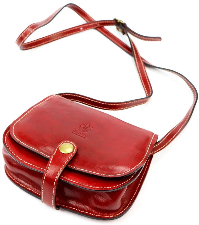 Moteriška odinė rankinė Florence ART. 882, raudona, crossbody