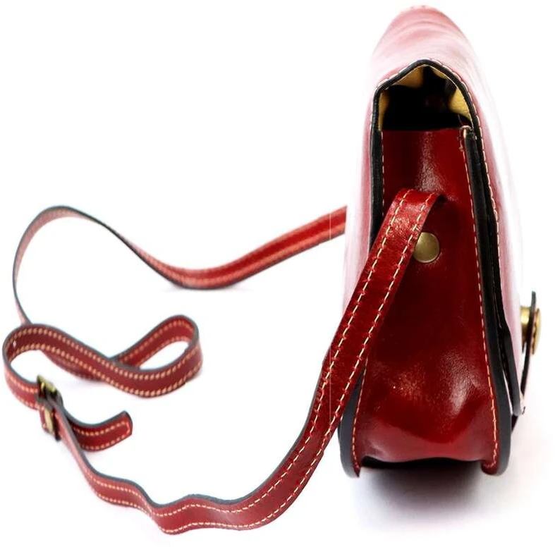 Moteriška odinė rankinė Florence ART. 882, raudona, crossbody