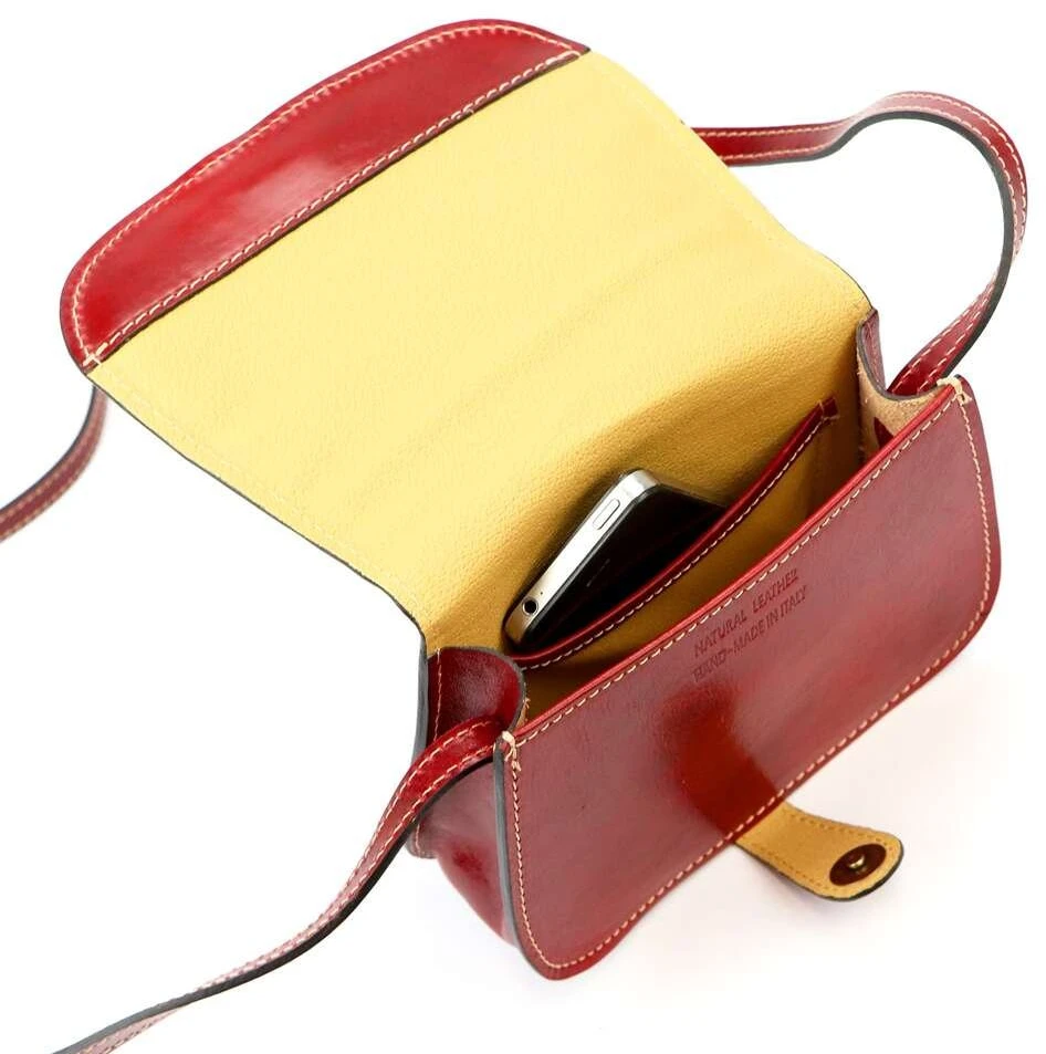 Moteriška odinė rankinė Florence ART. 882, raudona, crossbody