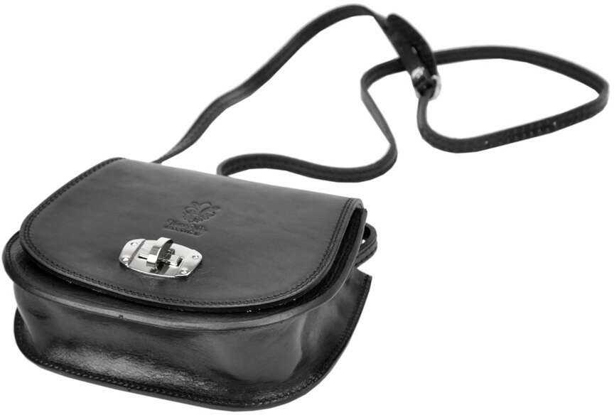 Moteriška odinė rankinė Gregorio 117, juoda, crossbody
