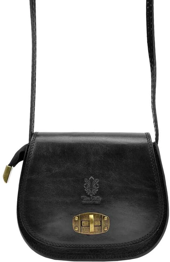 Moteriška odinė rankinė Gregorio 117, juoda, crossbody