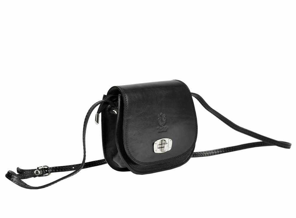 Moteriška odinė rankinė Gregorio 117, juoda, crossbody