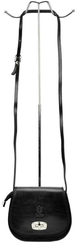 Moteriška odinė rankinė Gregorio 117, juoda, crossbody