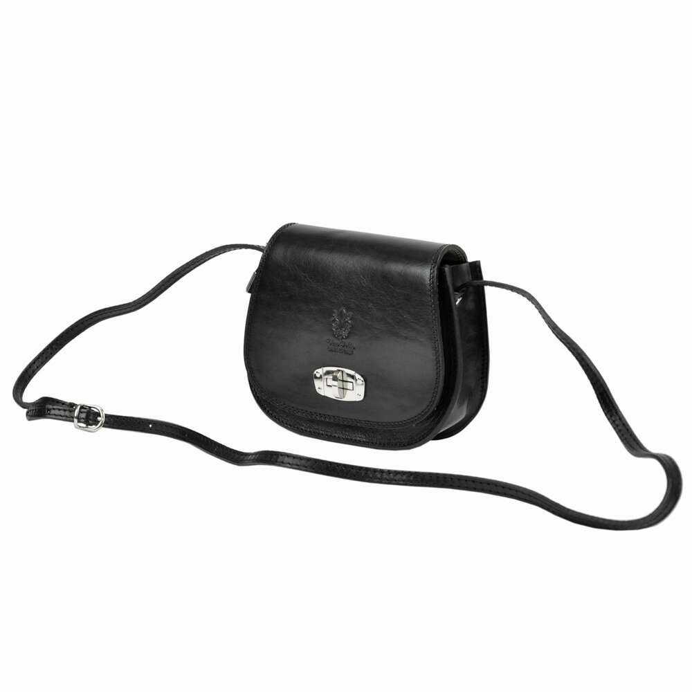 Moteriška odinė rankinė Gregorio 117, juoda, crossbody