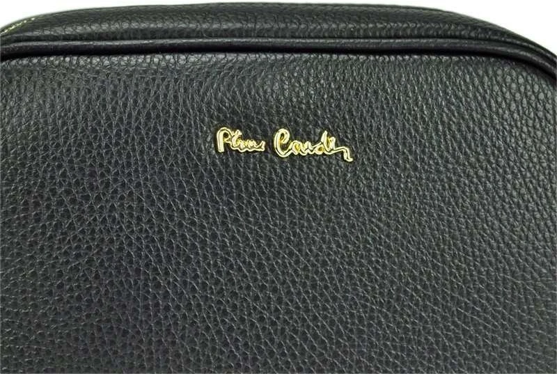 Moteriška odinė rankinė Pierre Cardin FRZ 1501, smėlio spalvos, su auksinės spalvos detalėmis