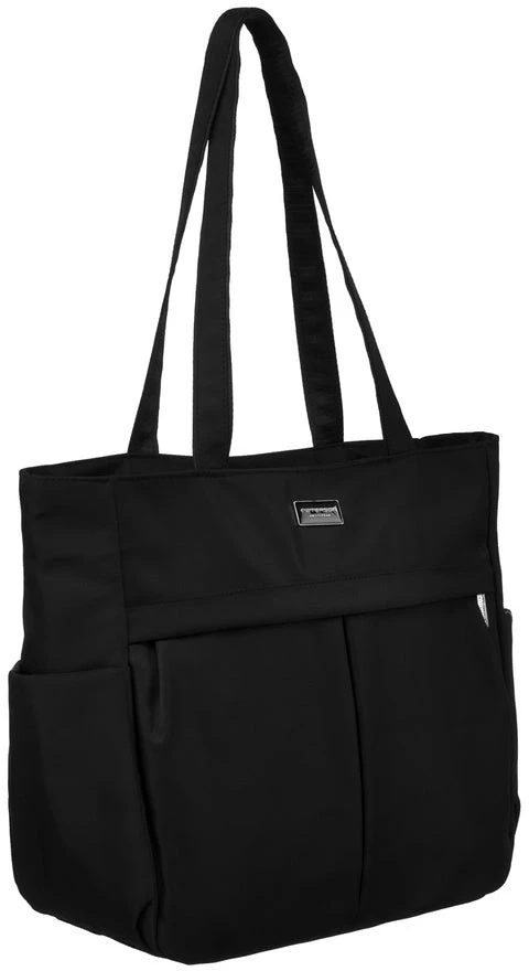 Moteriška „Peterson“ shopper tipo rankinė A4 formato, juoda, iš dirbtinės odos RM2