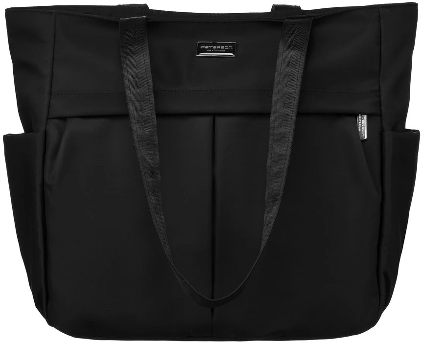 Moteriška „Peterson“ shopper tipo rankinė A4 formato, juoda, iš dirbtinės odos RM2