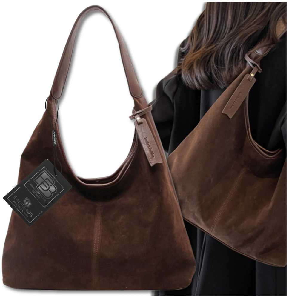 Moteriška rankinė BAD&BAGS, ruda eko oda