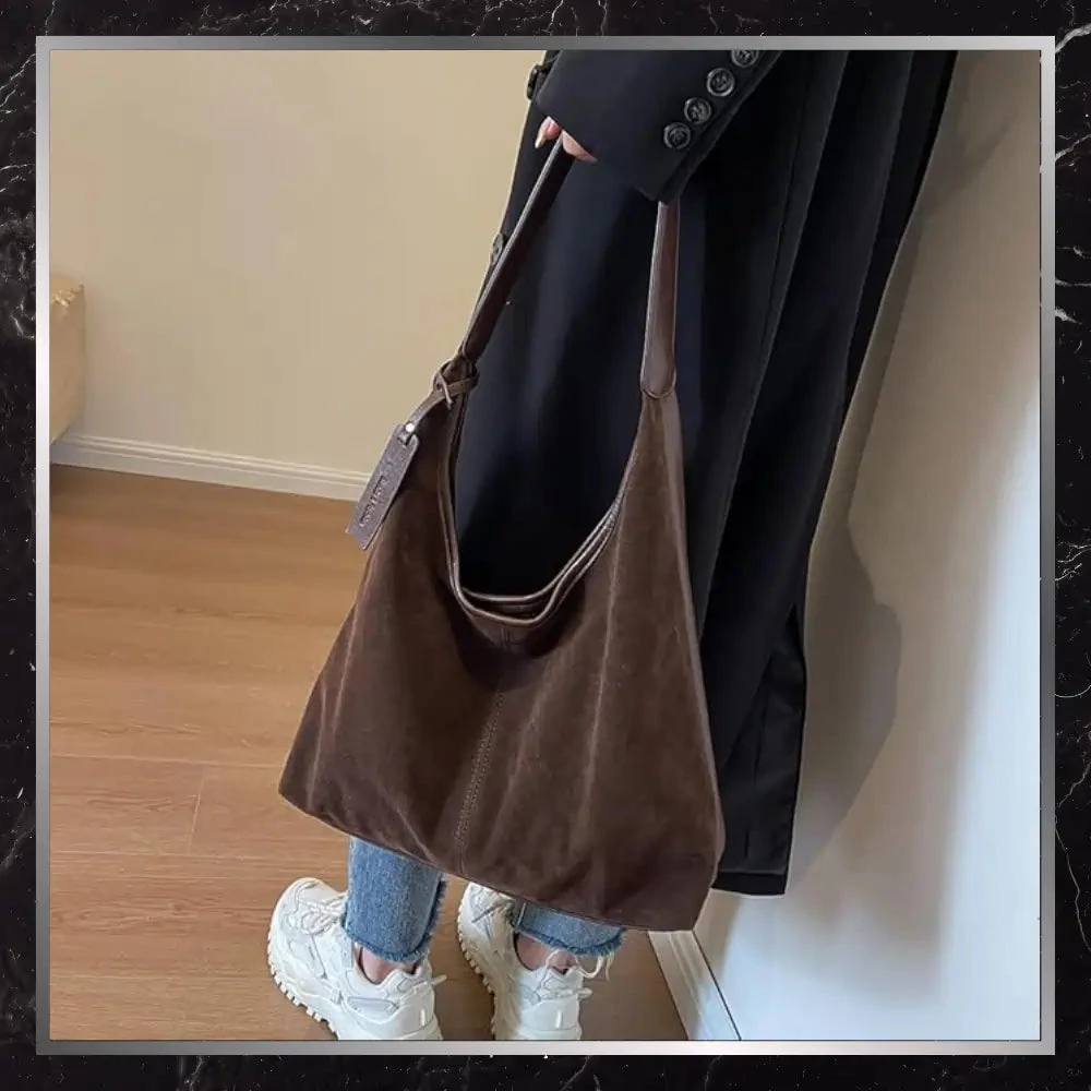Moteriška rankinė BAD&BAGS, ruda eko oda