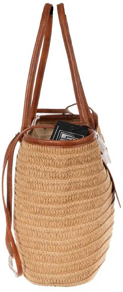 Moteriška šiaudinė rankinė BAD&BAGS, didelė