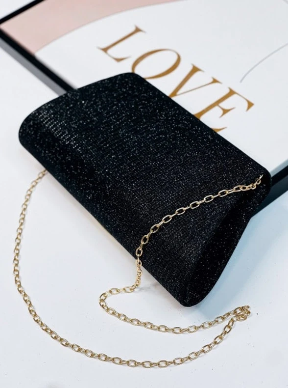 Moteriškas rankinukas per petį, juodas
