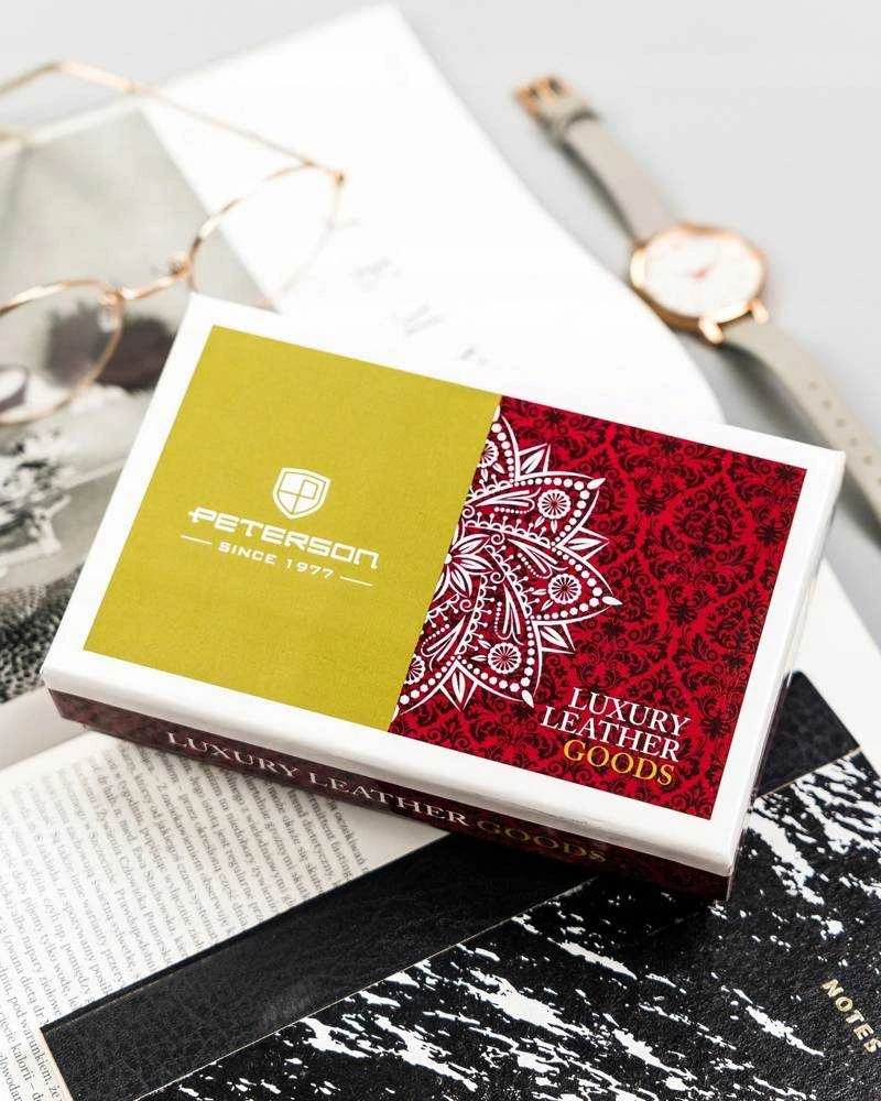 Natūralios odos piniginė moterims Peterson L15