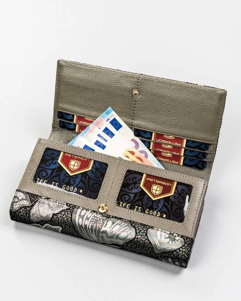 Natūralios odos piniginė moterims Peterson L55