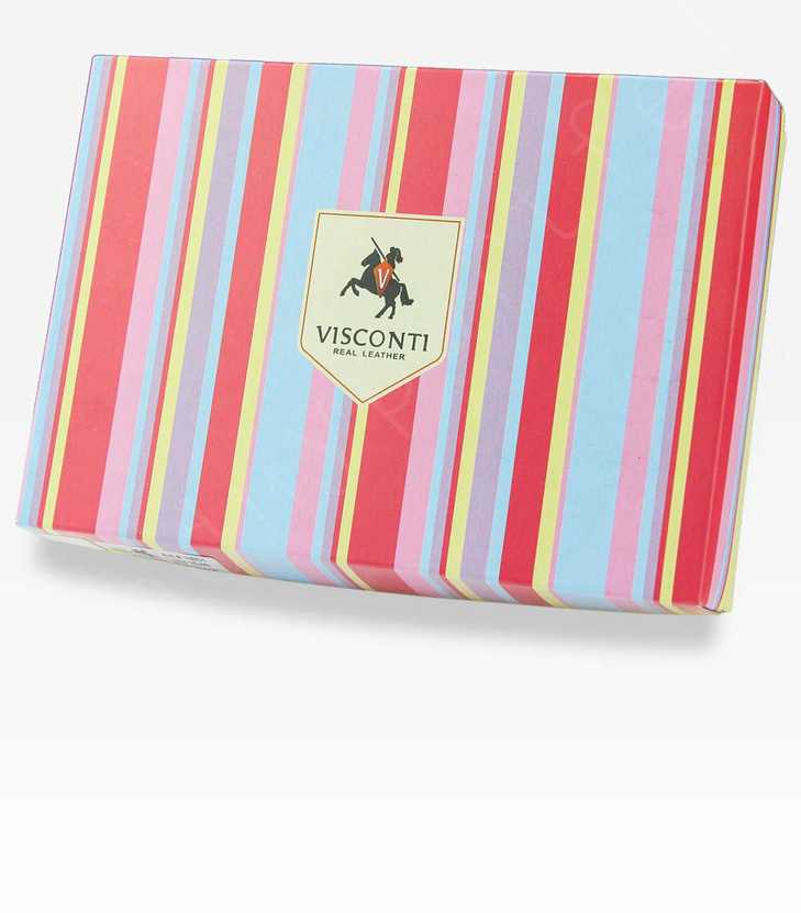 Natūralios odos piniginė moterims Visconti RB-97, violetinė