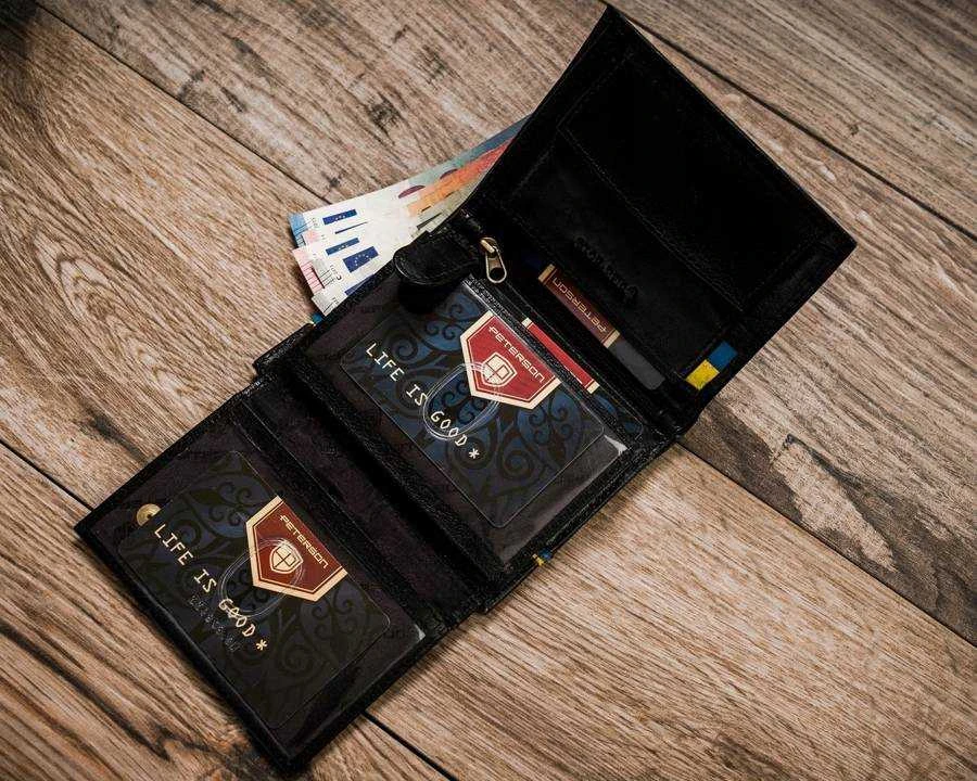 Natūralios odos piniginė vyrams Peterson PT50