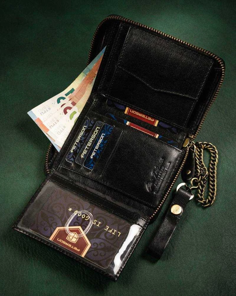 Natūralios odos piniginė vyrams Peterson PT148