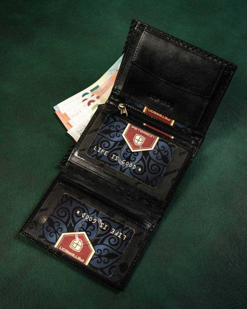 Natūralios odos piniginė vyrams Peterson PT126