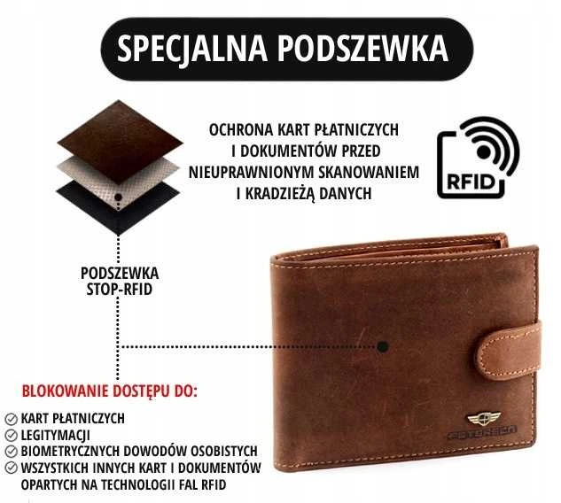 Natūralios odos piniginė vyrams Peterson PT38