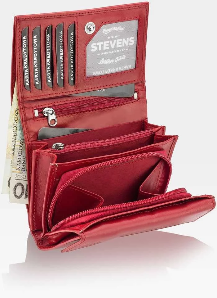 Odinė piniginė moterims Stevens P38