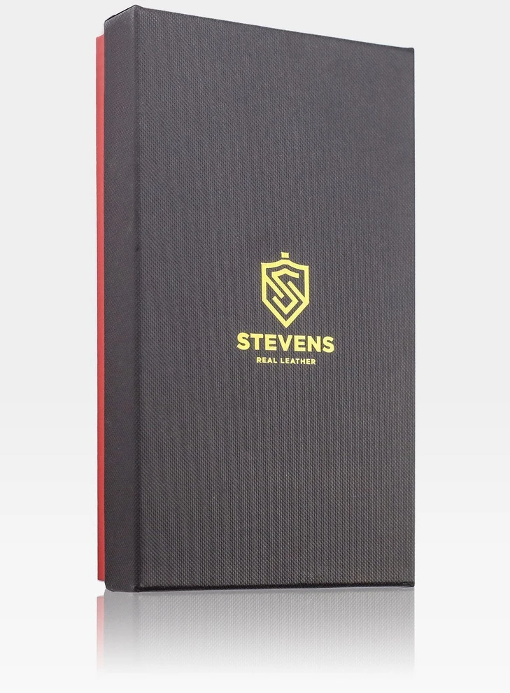 Odinė piniginė moterims Stevens su užtrauktuku