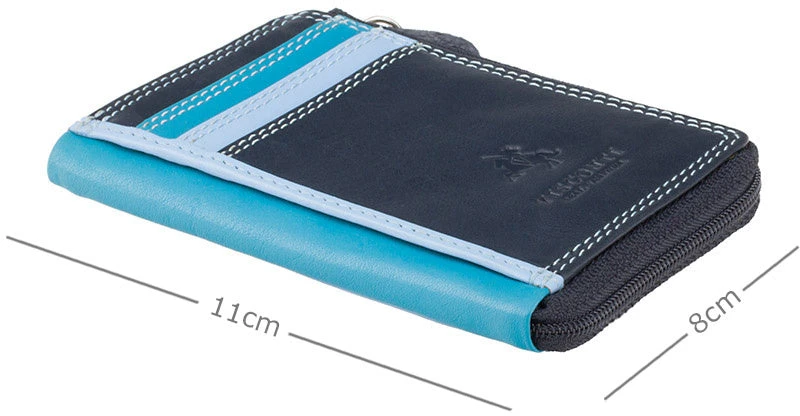 Odinė piniginė Visconti RB110, mėlyna
