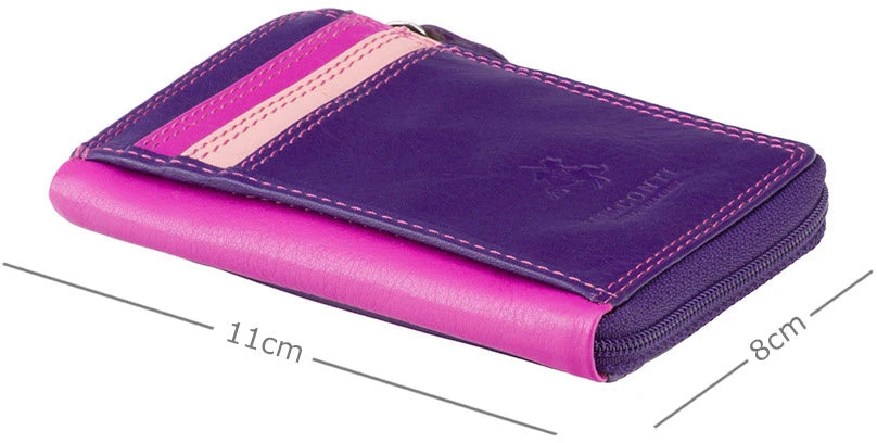 Odinė piniginė Visconti RB110, violetinė
