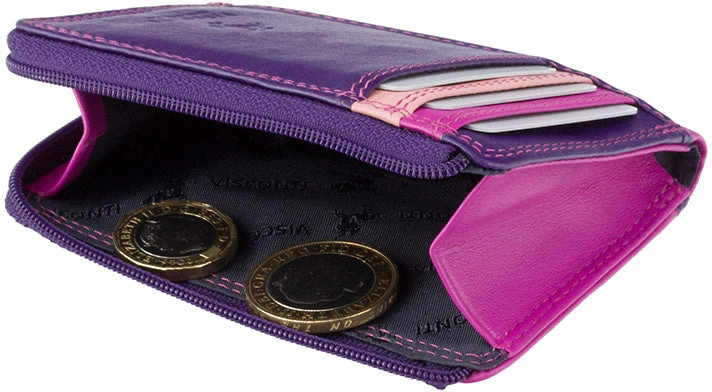 Odinė piniginė Visconti RB110, violetinė